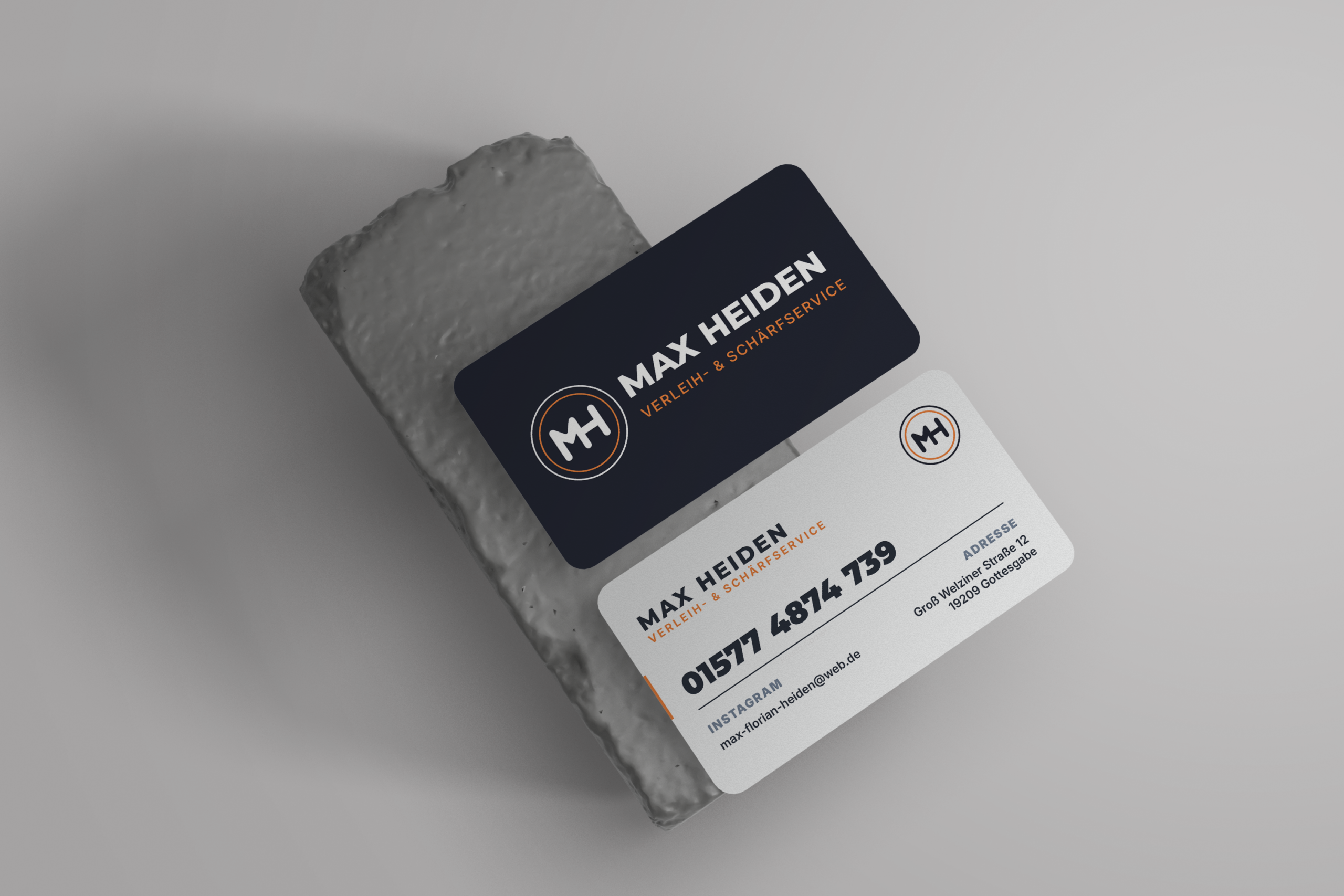 Visitenkarte Rebranding – Webdesign Branding Portfolio MB Design Creation